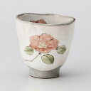 粉引 野の花椿湯呑 約220cc 白系 和食器 湯呑 日本製 美濃焼 業務用 湯呑み 湯のみ ゆのみ 湯飲み おしゃれ カフェ風 シンプル 28-378-228...