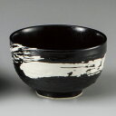 極刷毛 黒 ロクロ目4.0丼 約12.7cm 黒系 中華食器・アジアン食器 つけ麺用タレ鉢日本製 美濃焼 業務用 黒 白 刷毛目 めん鉢 ラーメン つけ麺 和え...
