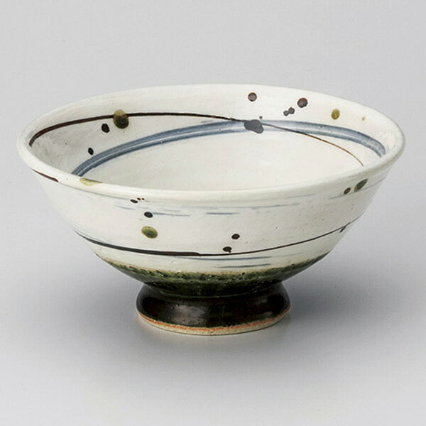 ご飯茶碗織部乱線茶碗約12.6cm...