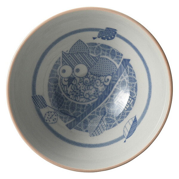 刺し子ふくろう中平 12cm 和食器 飯器・飯碗 業務用 茶碗 飯碗 お茶碗 御飯茶碗 ご飯茶碗 おちゃわん 可愛いおちゃわん 夫婦茶碗 カラフル ライスボウル おしゃれ 日本製 茶碗 お茶碗 27-359-317-i
