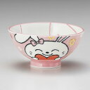 ご飯茶碗 ハートピンクウサギ孫平 約10.4cm ピンク系 和食器 飯器・飯碗 日本製 美濃焼 業務用 ごはん茶碗 茶碗 飯碗 お茶碗 おちゃわん 可愛いおちゃ...