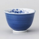 呉須巻小萩反煎茶 厚口 約170cc 白系 和食器 煎茶・玉湯呑 日本製 美濃焼 業務用 28-390-238-ka