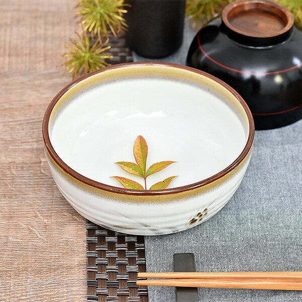 乐天商城 - 白天目麦丸5.0丼 約15cm 白系 和食器 中鉢 日本製 美濃焼 業務用 26-016-166-sp03