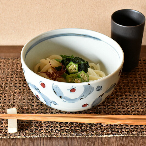 China - 辰砂梅5.0ボール 約15.5cm 白系 和食器 多用丼 業務用 29-326-159-ka
