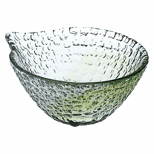 硝子 ミニ小鉢片口 緑 ガラス 約9.5cm 緑系 和食器 珍味 業務用 小付 珍味 小鉢 松花堂 和え物 酢の物 お通し 和カフェ 居酒屋 旅館 和食屋 28-645-228-waA
