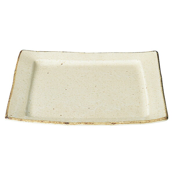 くつろぎ粉引盛り皿約24.5cm白...