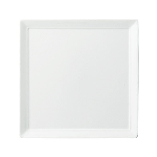 白磁 オードブル 25cm四角皿 約24.8cm 白系 洋食器 角型プレート 15cm～25cm 日本製 美濃焼 業務用 角皿 プレート 皿 おしゃれ かわいい お皿 四角 ケーキ皿 取り皿 中皿 カフェ風 cafe風 28-524-208-ka