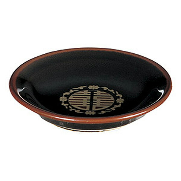 乐天商城 - 天目金彩竜 3.0皿 約9.8cm 黒系 中華食器・アジアン食器 タレ入れ 日本製 美濃焼 業務用 29-589-189-i