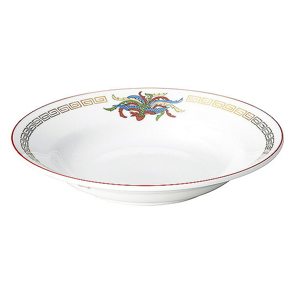 金雷門 玉渕9吋スープ 約23.5cm 赤系 中華食器・アジアン食器 スープ碗 日本製 美濃焼 業務用 スープ碗..