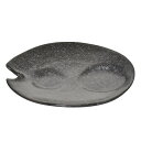 銀黒 いらっしゃいませの皿 約15.5cm 黒系 和食器 ぐい呑み・おちょこ 日本製 業務用 28-283-428-ka