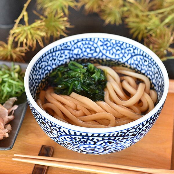 樂天商城 - たこ唐草5.0京丼 約15.5cm 青系 和食器 そば丼 日本製 美濃焼 業務用 17-311-25-207-sp01