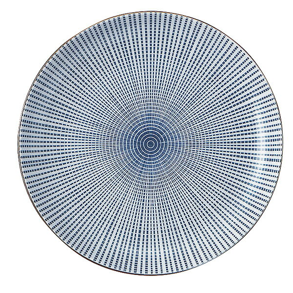 千段十草 6.0皿 約18.3cm 青系 和食器 フルーツ皿・銘々皿・取皿 日本製 美濃焼 業務用 取り皿 プレート 中皿 和皿 デザート皿 和風カフェ 旅館 飲食店 和食屋 レストラン おしゃれ モダン 28-426-038-ra