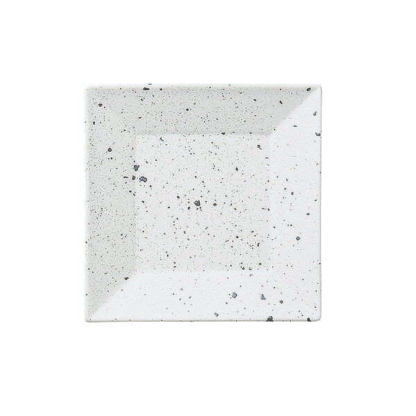 白斑点 スクエア 13cm角皿 約13.5cm 白系 和食器 フルーツ皿・銘々皿・取皿 日本製 美濃焼 業務用 28-420-088-wa