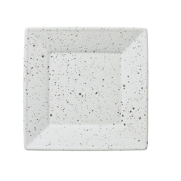白斑点 スクエア 27cm角皿 約26.7cm 白系 和食器 角大皿 日本製 美濃焼 業務用 四角皿 28-420-118-wa