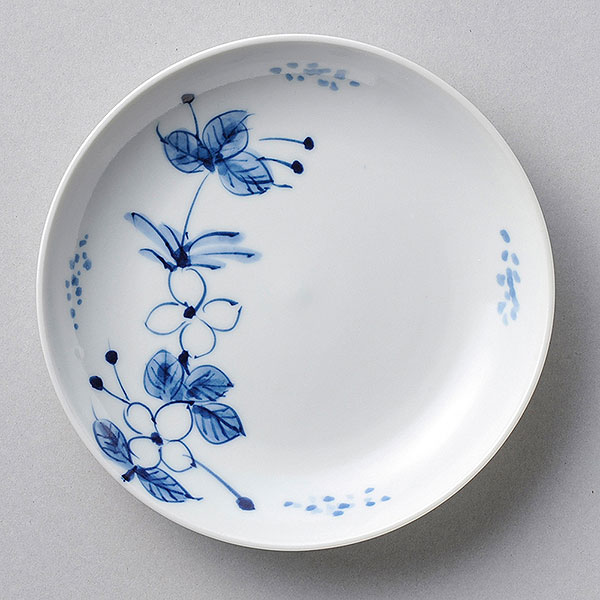 手描小花 コーヒー皿 皿のみ 約14.3cm 青系 和食器 珈琲碗・碗皿 日本製 美濃焼 業務用 コーヒーカップ ティーカップ 珈琲 紅茶 おしゃれ カップ＆ソーサー コーヒー カフェ風 28-609-088-o