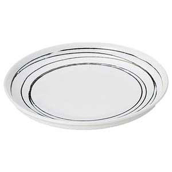 うず潮 丸8.0皿 約25cm 白系 和食器 丸大皿 日本製 美濃焼 業務用 おしゃれ 和モダン 和風 28-434-068-yu