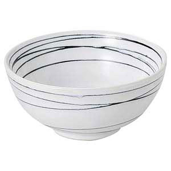 China - うず潮 丸型6.5丼 約19.5cm 白系 和食器 多用丼 日本製 美濃焼 業務用 29-413-099-yu