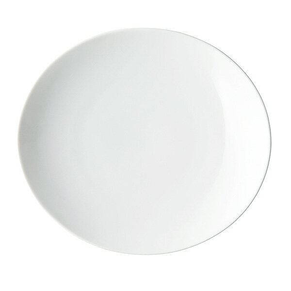 中盤 - オーバル 21cm 浅皿 白 約21.1cm 白系 洋食器 丸型プレート 15cm〜25cm 日本製 美濃焼 業務用 プレート 皿 おしゃれ かわいい 29-513-039-ne