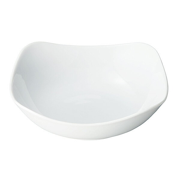 スクウエアー 22cmボール 約21.9cm 白系 洋食器 角型ボール 15cm～25cm 日本製 美濃焼 業務用 大鉢 中鉢 ボウル 鉢 盛り鉢 煮物鉢 サラダボウル 角 四角 28-584-148-ne