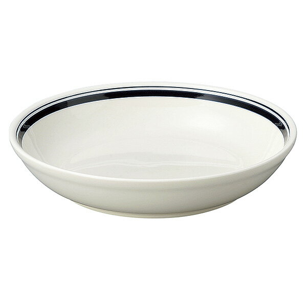 カントリーサイド ネイビーブルー 22.5cmパスタボール 約22.5cm 白系 青系 洋食器 丸型ボール 15cm～25cm 日本製 美濃焼 業務用 中鉢 ボウル 鉢 盛り鉢 煮物鉢 深皿 サラダボウル 28-567-108-ko