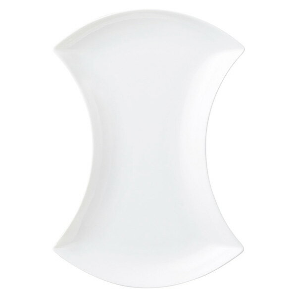 Vietnam Bachchan - 白磁 ドラムトレー 約24.4cm 白系 洋食器 変形プレート 15cm〜25cm 日本製 美濃焼 業務用 プレート 皿 おしゃれ かわいい 丸い 29-475-029-ka