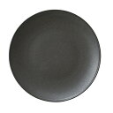 フィノブラック 24cm プレート 約24.3cm 黒系 洋食器 丸型プレート 15cm~25cm 日本製 業務用 プレート 皿 おしゃれ かわいい 黒い食器 28-556-038-ka