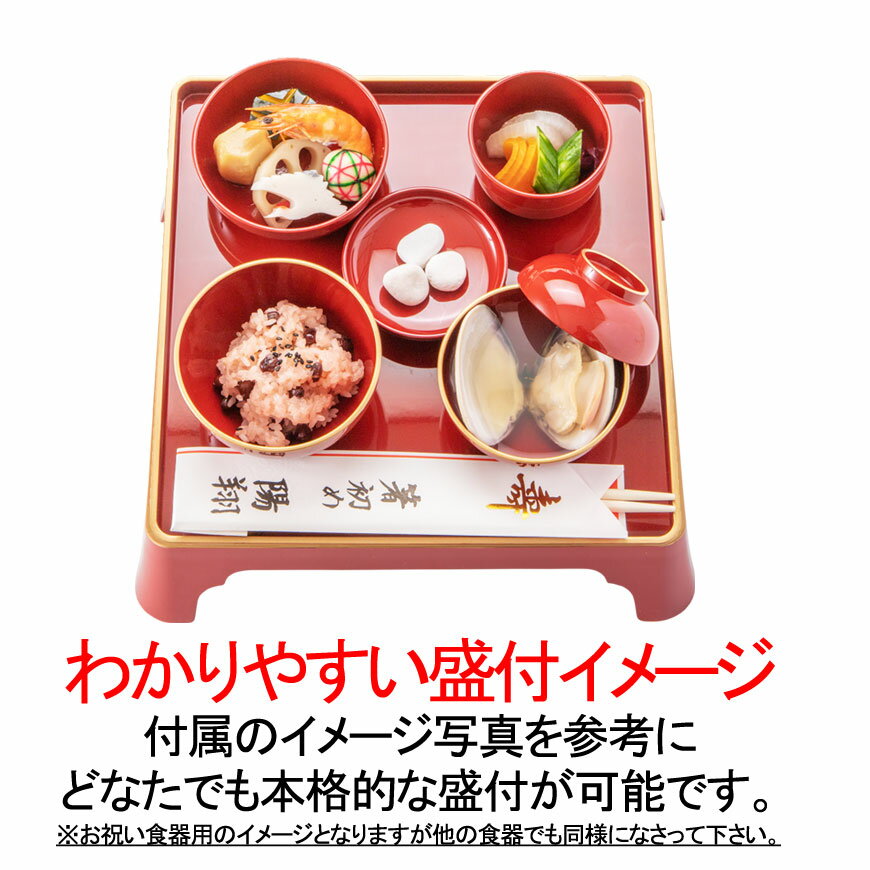 お食い初め　料理セット　鯛特大【新品食器付│冷凍版】百日祝い（100日祝い）に鯛（たい）や蛤（はまぐり）他、歯固め石、お祝い箸マニュアル解説書なども付いたインスタ映えも抜群のお祝い膳。蛤吸（はますい）やお赤飯の追加購入もOK。盛り付けイメージ付きで簡単。