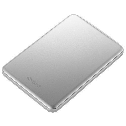 バッファロー(BUFFALO) HD-PUS2.0U3-SVD(シルバー) アルミ素材 薄型 ポータブルHDD 2TB バッファロー(BUFFALO) HD-PUS2.0U3-SVD(シルバー) アルミ素材 薄型 ポータブルHDD 2TB