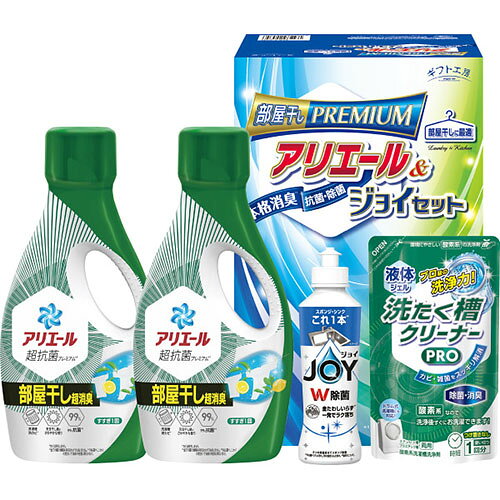 ↑↑↑正確な在庫状況は上記バナー「在庫状況を確認する」をクリックして頂き、必ずご確認ください。&nbsp;&nbsp;■P＆G除菌ジョイ170ml・液体洗たく槽クリーナーPRO200g×各1、P＆Gアリエールジェル部屋干し超消臭700g×2優れた本格消臭で部屋干しに最適なアリエールとダブル除菌の食器洗剤ジョイが入ったランドリー＆キッチンセットです。　