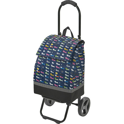 Rakuten - シャルミス ネコ柄ショッピングカート ネイビーブルー[代引不可]