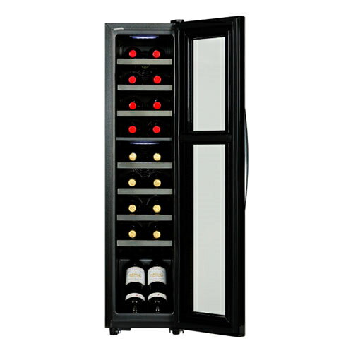 【設置＋長期保証】デバイスタイル(deviceSTYLE) DCG-C18S-K ブラック ワインセラー 18本収納