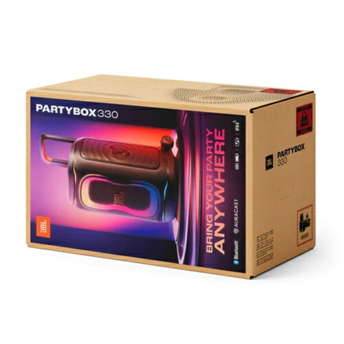 特価COMのJBL(ジェイ ビー エル) JBL PartyBox 330 BK ブラック Bluetoothスピーカー 最大280W JBLPB330BLKJN AI Sound Boost搭載 IPX4防水｜アングル3