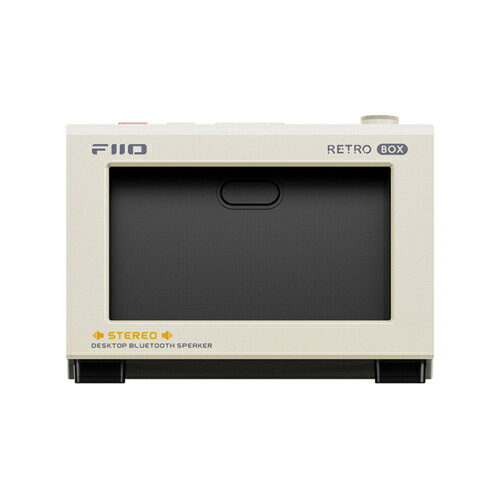 FiiO(フィーオ) FIO-RETROBOX- ホワイト レトロデザインデスクトップBluetoothスピ...
