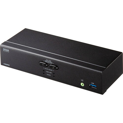 サンワサプライ SW-KVM2U3HD 4K対応HDMIパソコン自動切替器 2:1