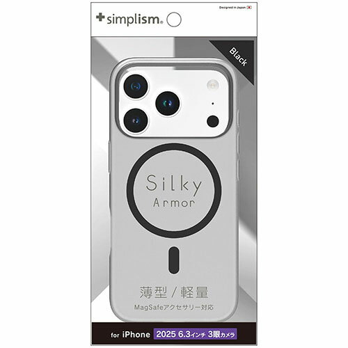 乐天商城 - トリニティ iPhone17 Pro用 Silky Armor MagSafe対応 シルキータッチケース マットクリアブラック TR-IP25M3-SA-CLBK TRIP25M3SACLB