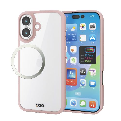 Rakuten - エレコム(ELECOM) PM-A25AD3OFCPN ピンク iPhone17 ケース ハイブリッド D3O R 超衝撃保護 磁気吸着対応メタルステッカー付