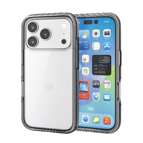 配件 - エレコム(ELECOM) PM-A25CHVAIR2BK ブラック iPhone17 Pro ケース ハイブリッド 衝撃吸収 軽量 AirShock