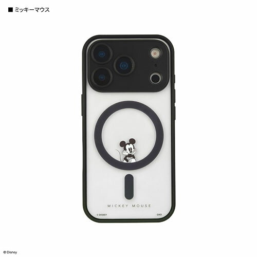 グルマンディーズ(gourmandis) DNG-300MK ミッキーマウス ディズニーキャラクター ／ IIIIfit プランプフレーム iPhone17 Pro MagSafe 対応 ケース