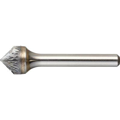 トラスコ中山 TB49C127S 超硬バー 円錐型90° Φ12.7X刃長6.35X軸6 シングル tokka-com-10089112 特価COM パッケージ画像