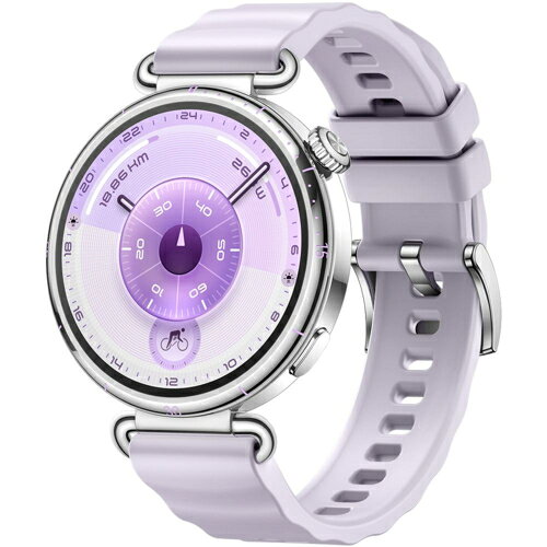 【長期保証付】HUAWEI(ファーウェイ) HUAWEI WATCH GT6 41mm PU パープル スマートウォッチ KSU-B19-PR 1.32inchAMOLED 64GB 最大14日間駆動 GPS