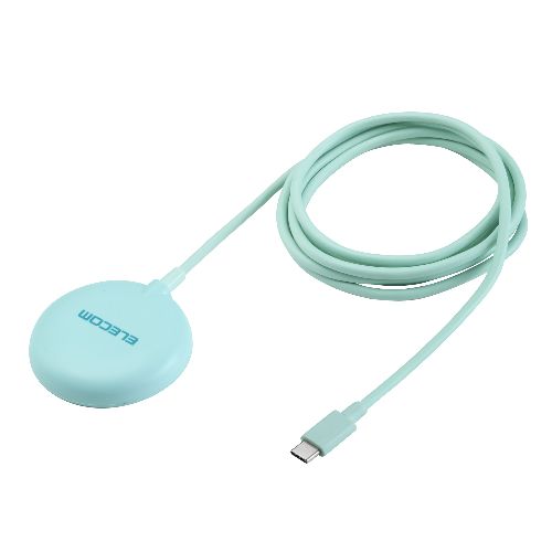 エレコム(ELECOM) W-MA10GN ティール ワイヤレス充電器 マグネット式 Qi2 15W 高速充電 コンパクト Magsafe対応iPhone/Qi2規格対応スマホ等