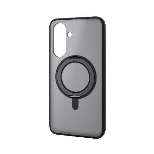 樂天商城 - エレコム(ELECOM) PM-G254MAGSTBK マットブラック×ブラック Galaxy A36 5G SC-54F ケース ハイブリッド 衝撃吸収 360度回転スタンド機能付