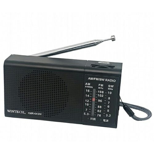 Other - WINTECH KMR-64SW AM/FM/SWポータブルラジオ 短波放送対応 片耳イヤホン付属 単三電池×2本(別売)