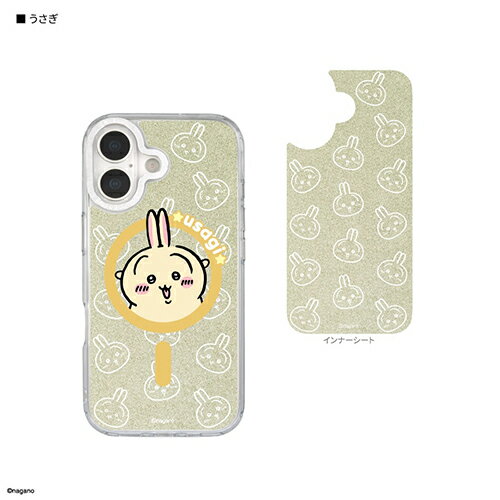 グルマンディーズ(gourmandis) CK-103D うさぎ ちいかわ Camera Frame iPhone17 MagSafe 対応 ケース