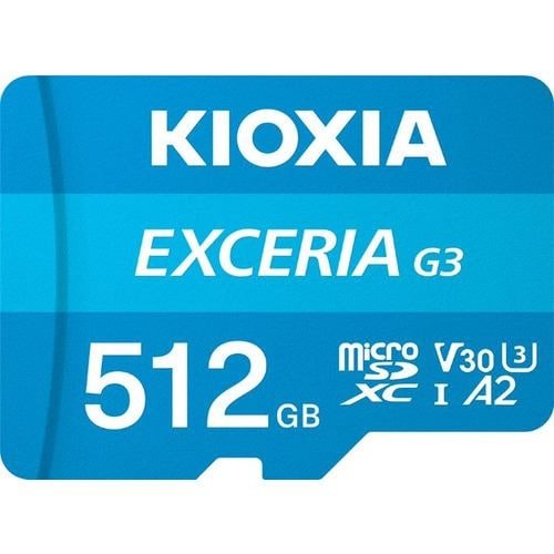 キオクシア(KIOXIA) KMU-C512G EXCERIA G3 microSDXC UHS-I U3 V30 C10 A2 メモリカード 512GB