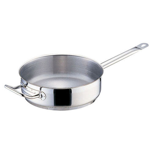 Ih/Gas Compatible - 遠藤商事 TKG PRO プロ IH対応 片手浅型鍋 蓋無 28cm AKT9028 AKT9028