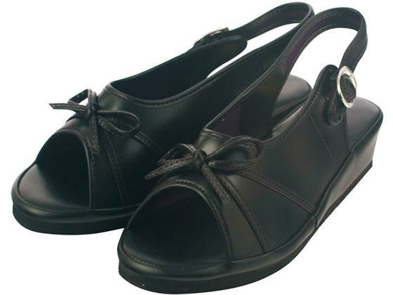 その他 リボンサンダル ブラック LL