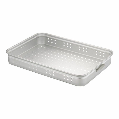 アカオアルミ アルミ穴明手付番重(板取手) 特大 90 ABV60409