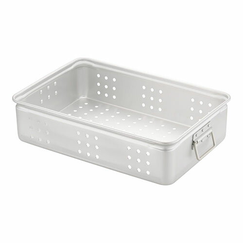 アカオアルミ アルミ穴明手付番重 大 140 ABV61114