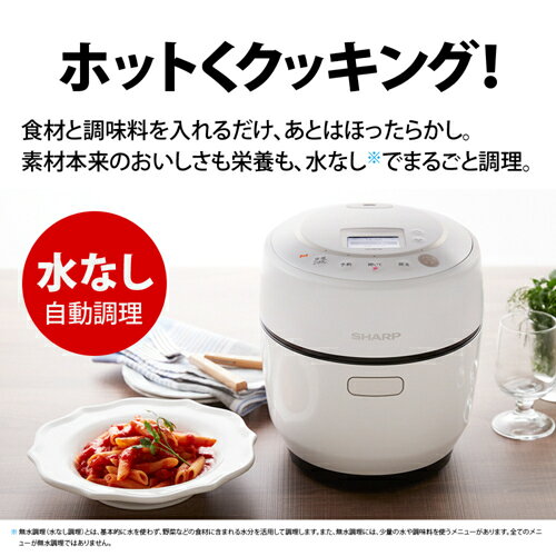 シャープ SHARP KN-HW10G-B ブラック 水なし自動調理鍋 ヘルシオホットクック 1.0L...